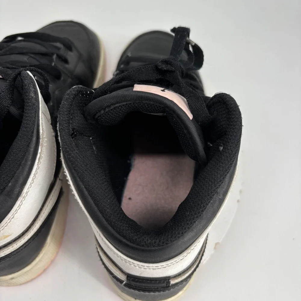 Jordan Air Jordan 1 Mid Kids 6Y Black Pink Quartz Sneakers Streetwear Classic